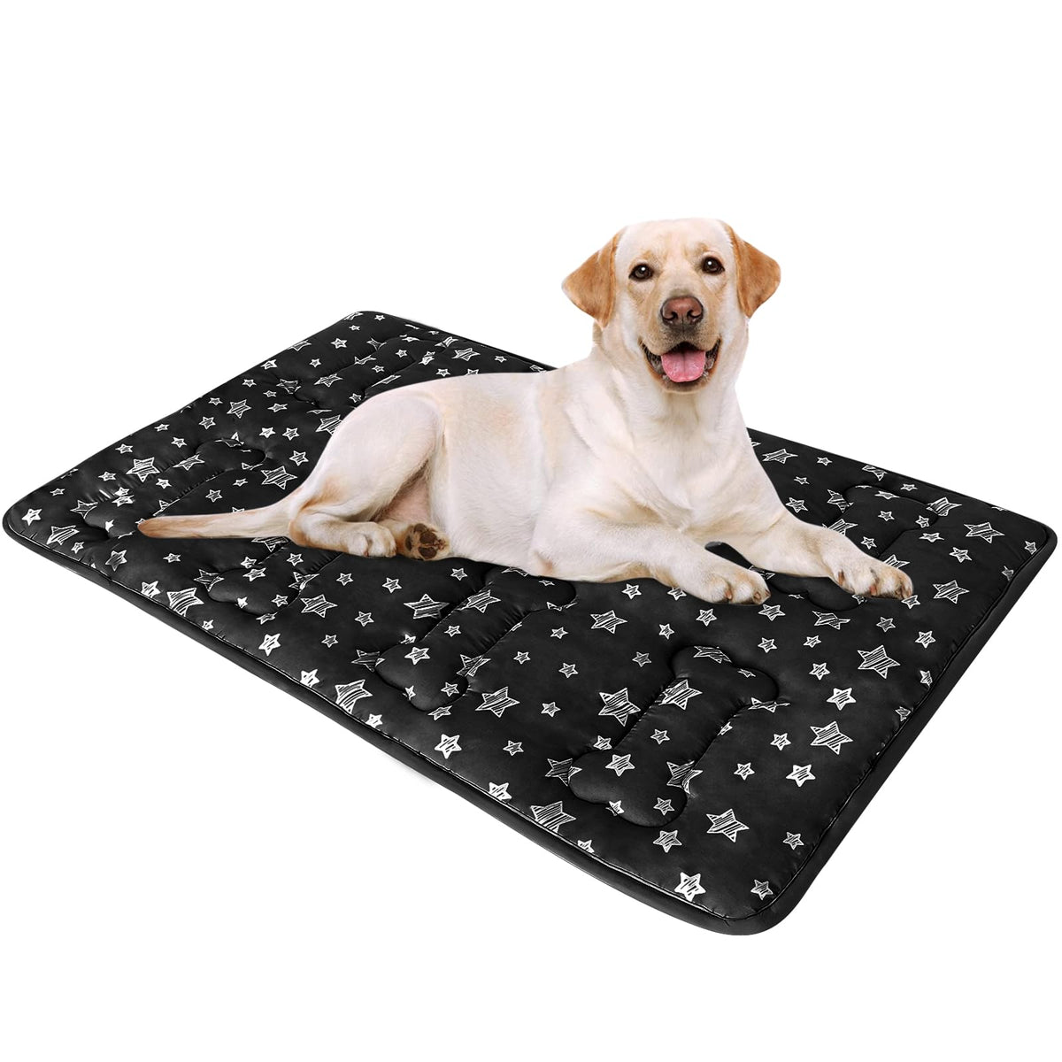 Moonsea tapis face avant montrant l’imprimé étoilé et confort