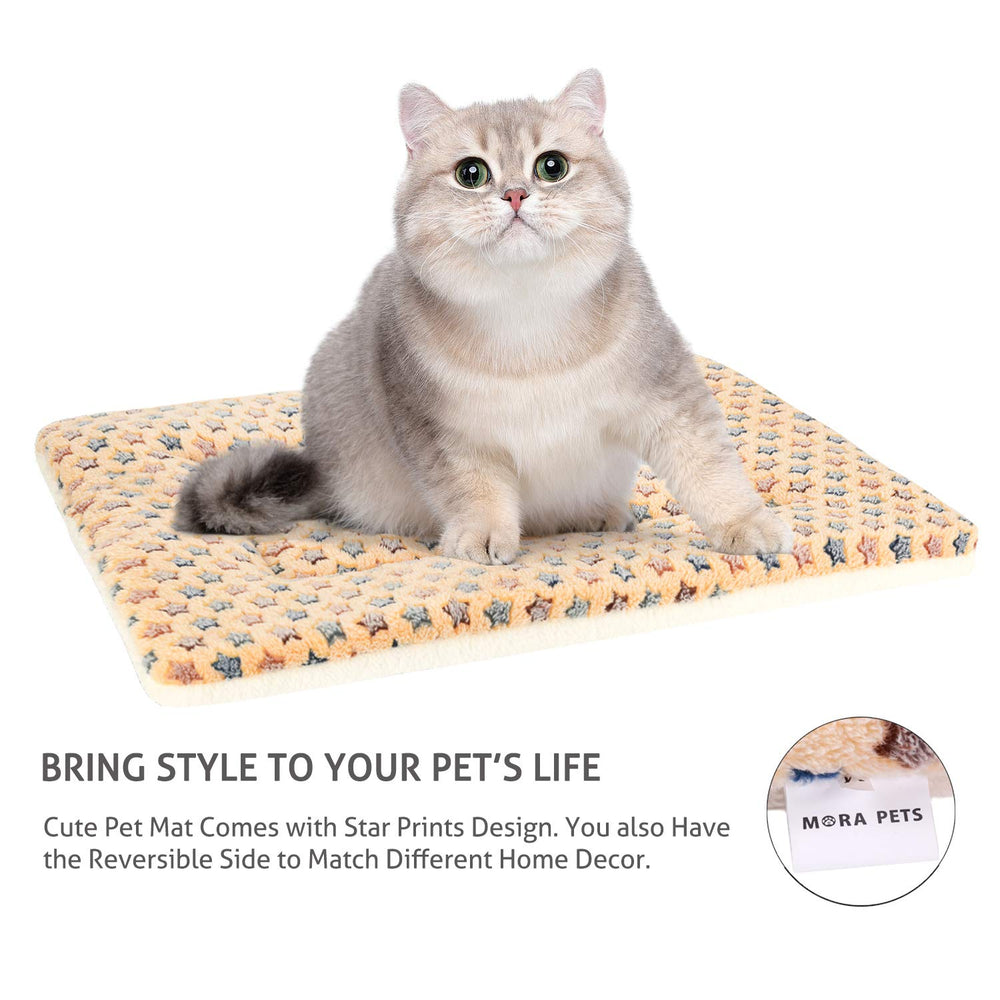 Mora Pets matelas plié et rangé montrant légèreté et transport facile