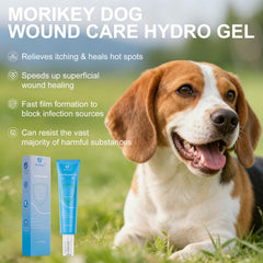 Morikey gros plan texture du gel montrant consistance douce et absorbation rapide