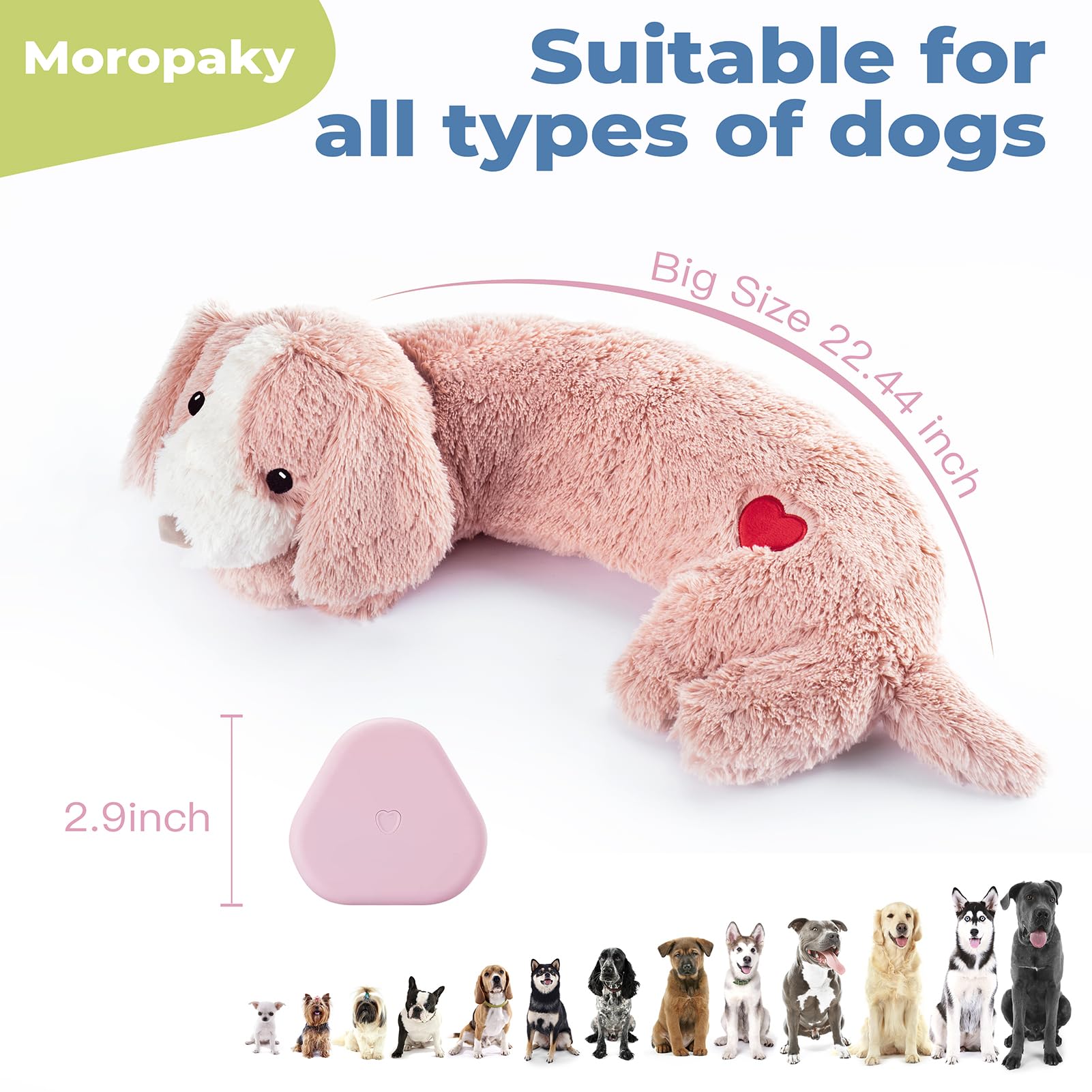 Moropaky peluche utilisée en voiture réduisant agitation en trajet