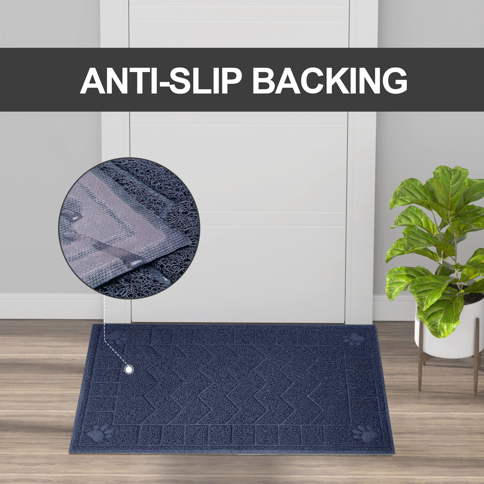 Motsamla tapis placé sous un bac à litière pour une maison plus propre