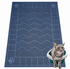 Motsamla vue de face du tapis capturant la litière et protégeant le sol