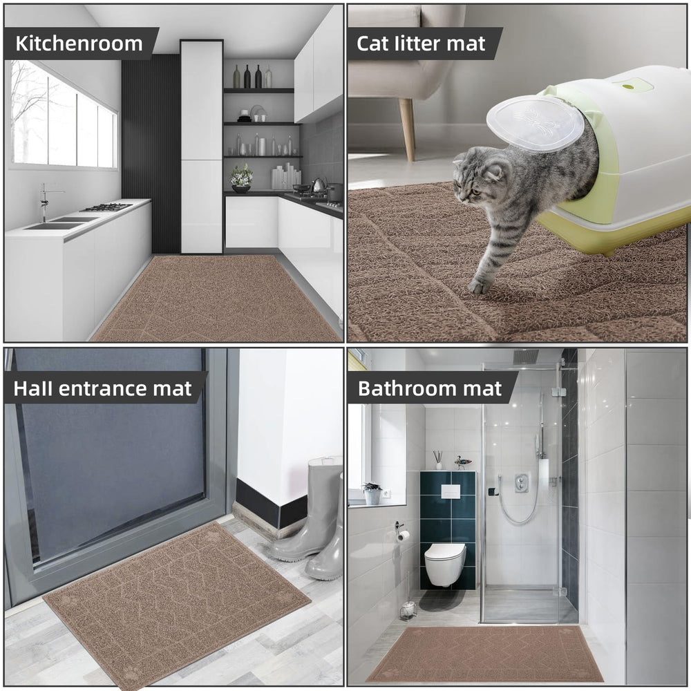 Motsamla tapis rincé et propre facile à laver et entretenir