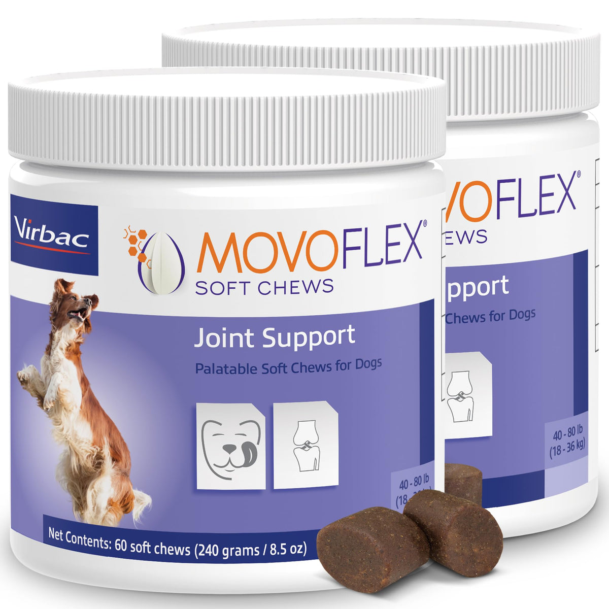 MOVOFLEX emballage avant montrant le pot et l'information produit pour administration facile