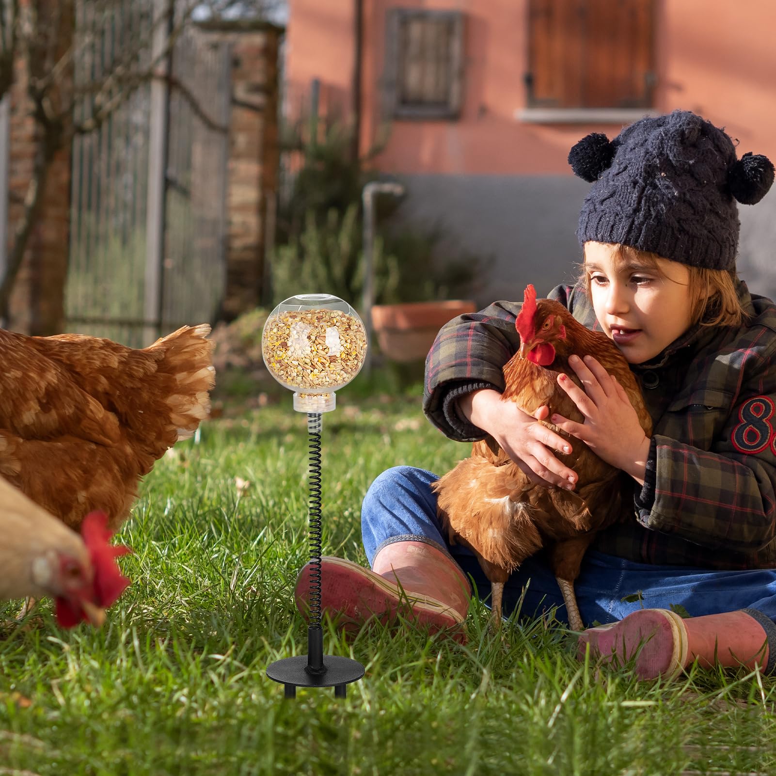 moyardow Peck Toy poules en train de picorer stimule activité et curiosité