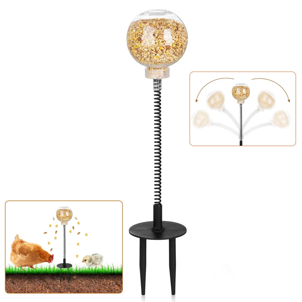 moyardow Peck Toy vue de face montrant la balle interactive bénéfice divertissement