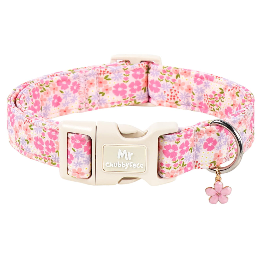 MR.CHUBBYFACE collier rose face vue avant élégant et confortable
