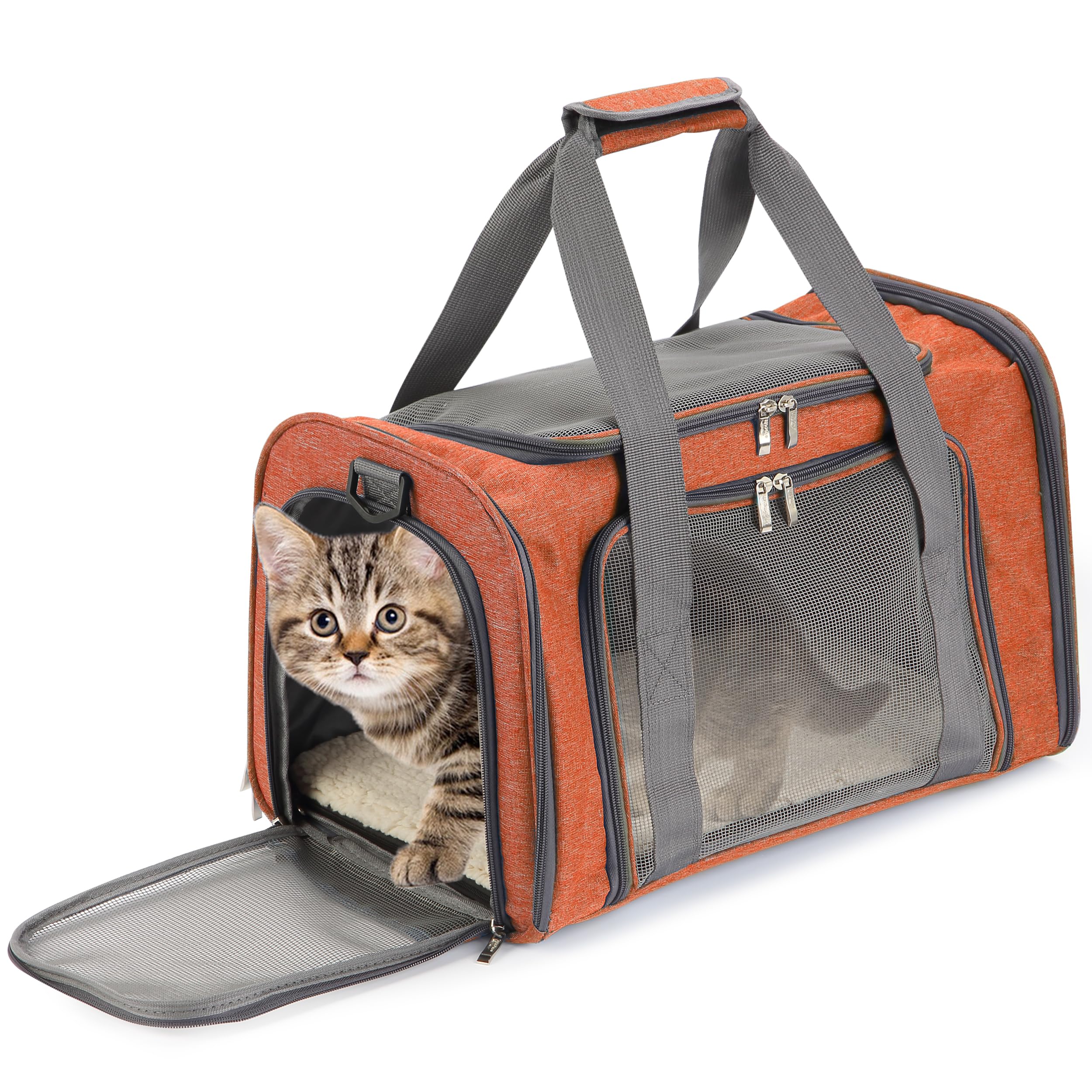 Mr. Pen sac devant orange montrant robustesse et visibilité