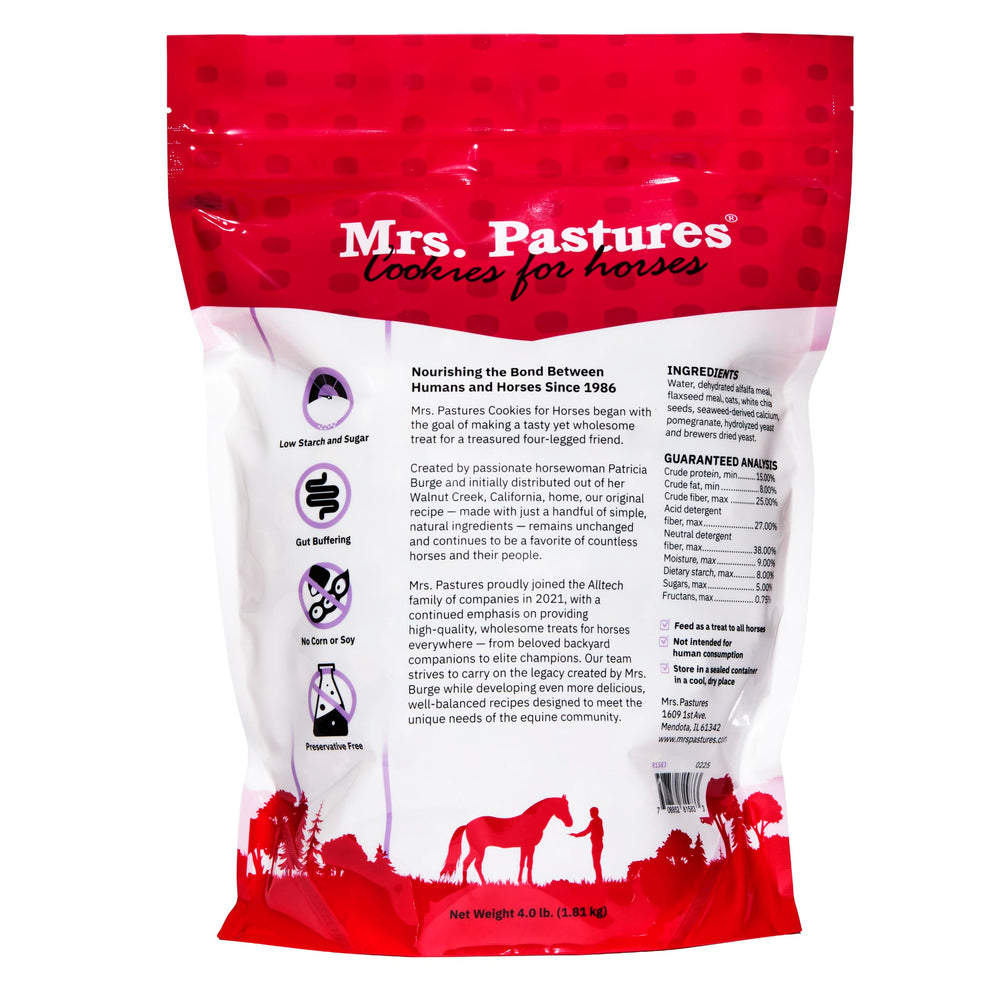 Mrs. Pastures gros plan sur la texture croquante pour récompenses fiables