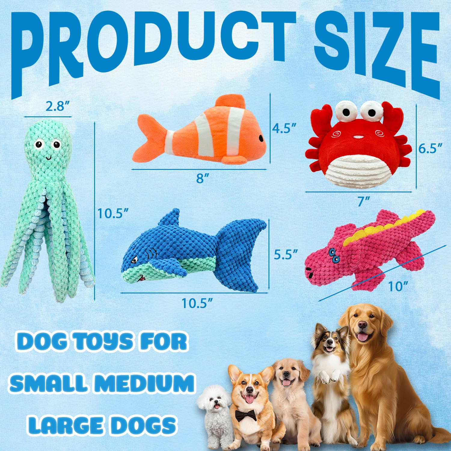 MRSOHRET chien jouant avec les jouets pour engagement prolongé