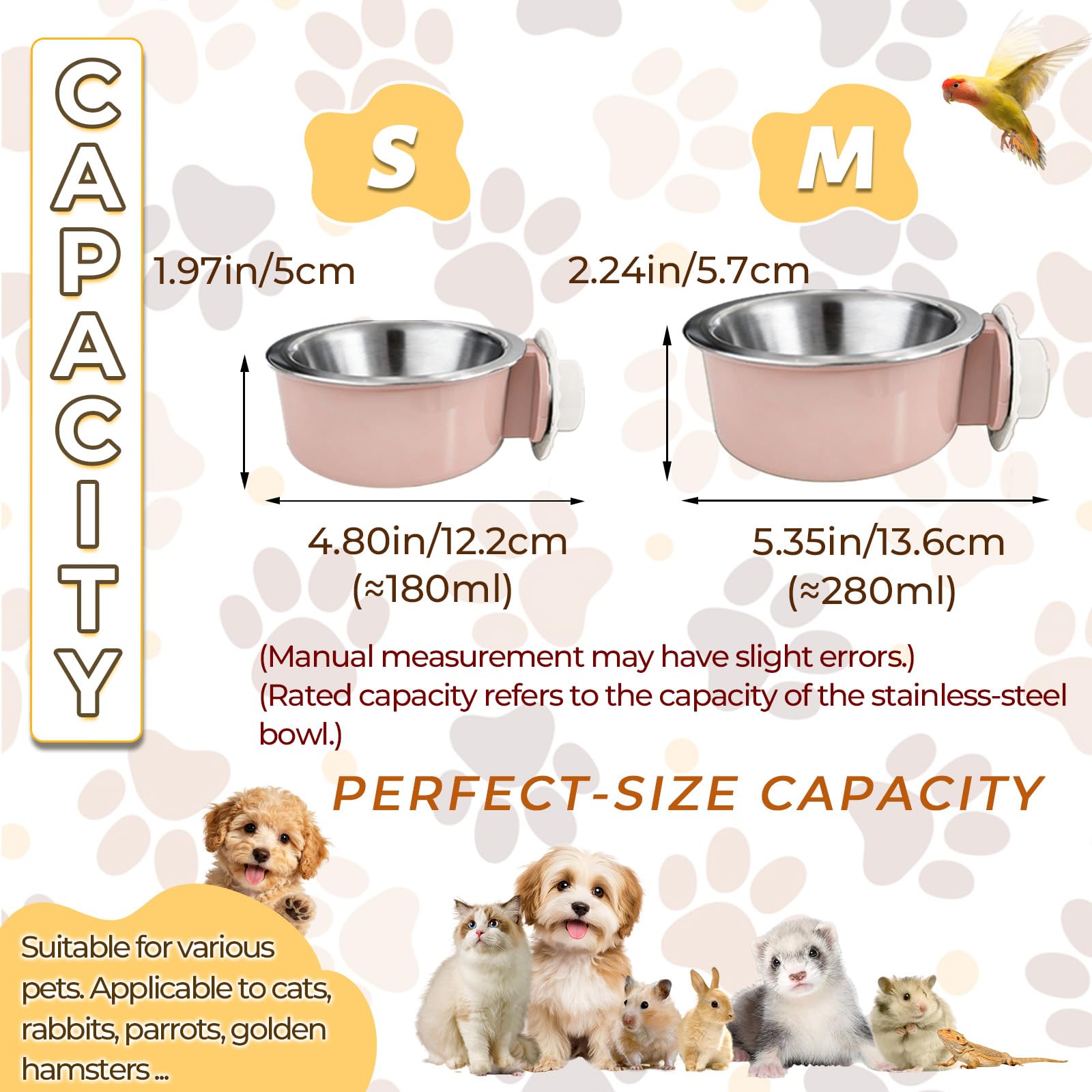 MRSXXNTY bols installés dans cage réduisant salissures au sol