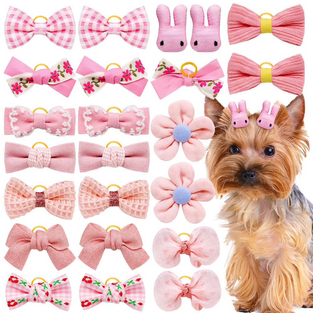 Mruq pet face du paquet montrant 20 nœuds, pratique pour varier les styles