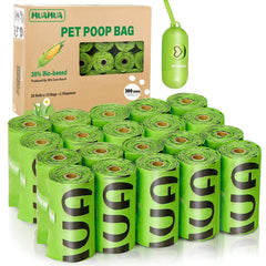 MUAMUA emballage avant montrant 20 rouleaux et 300 sacs, pratique pour stocker