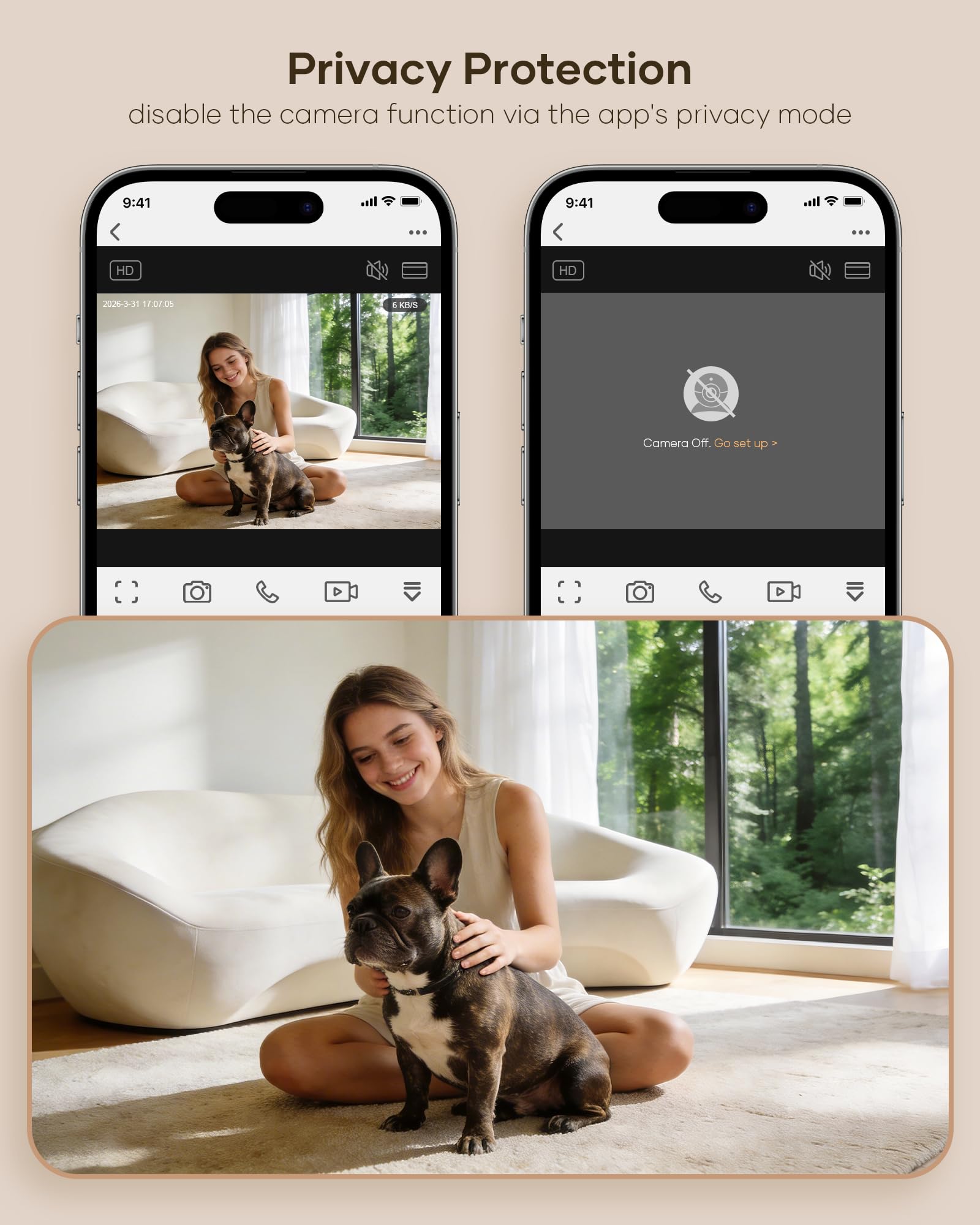 MUBBI distributeur en usage avec chat mangeant, interaction et tranquillité à distance