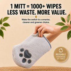 Muddi Pet gros plan microfibre dense montrant absorption rapide