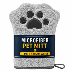 Muddi Pet gant face avant emballage montrant qualité et aspect pratique