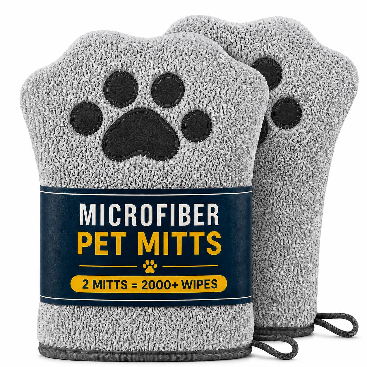 Muddi Pet gant face avant montrant coupe ergonomique et prise sûre
