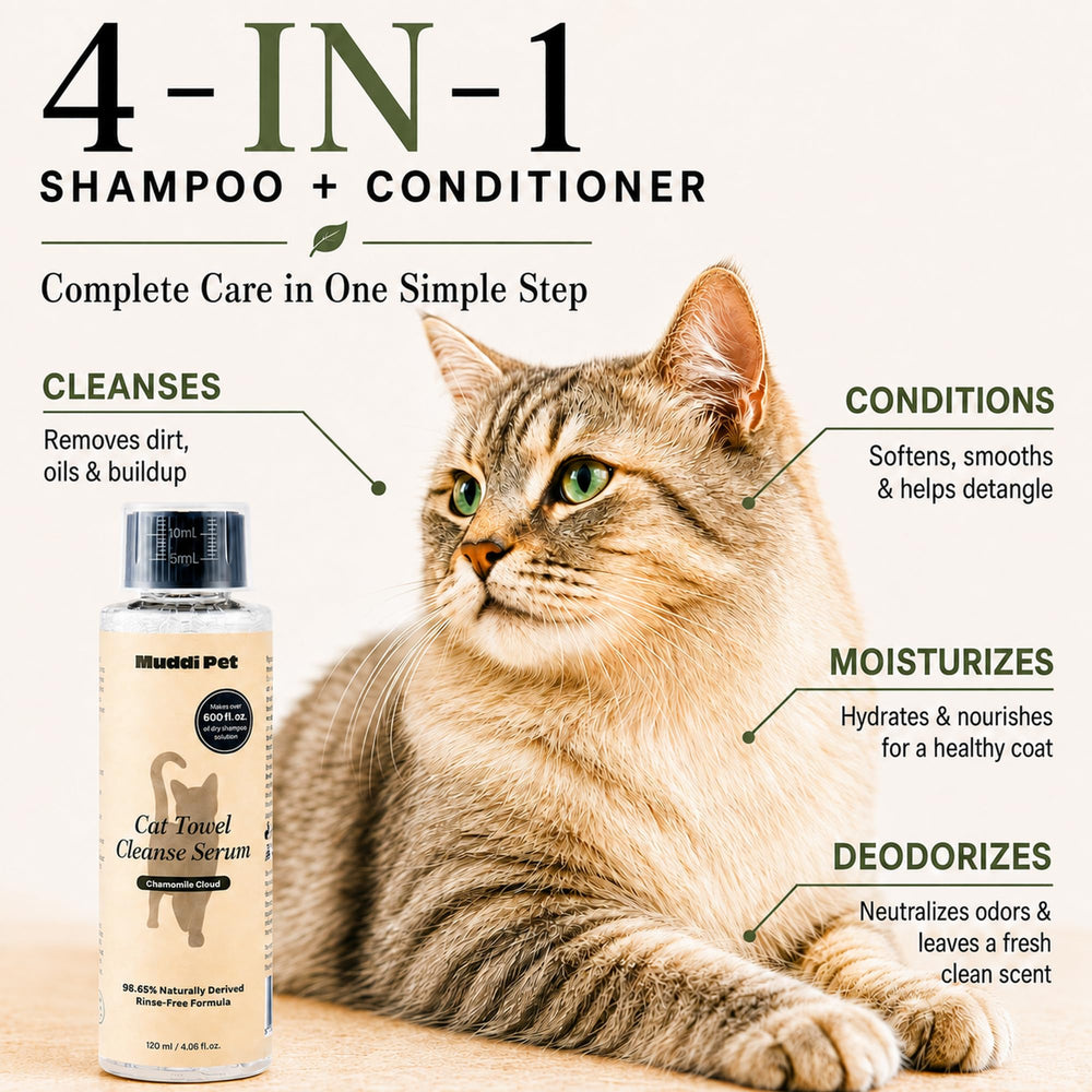 Muddi Pet texture du shampooing concentré en gros plan, dilution facile