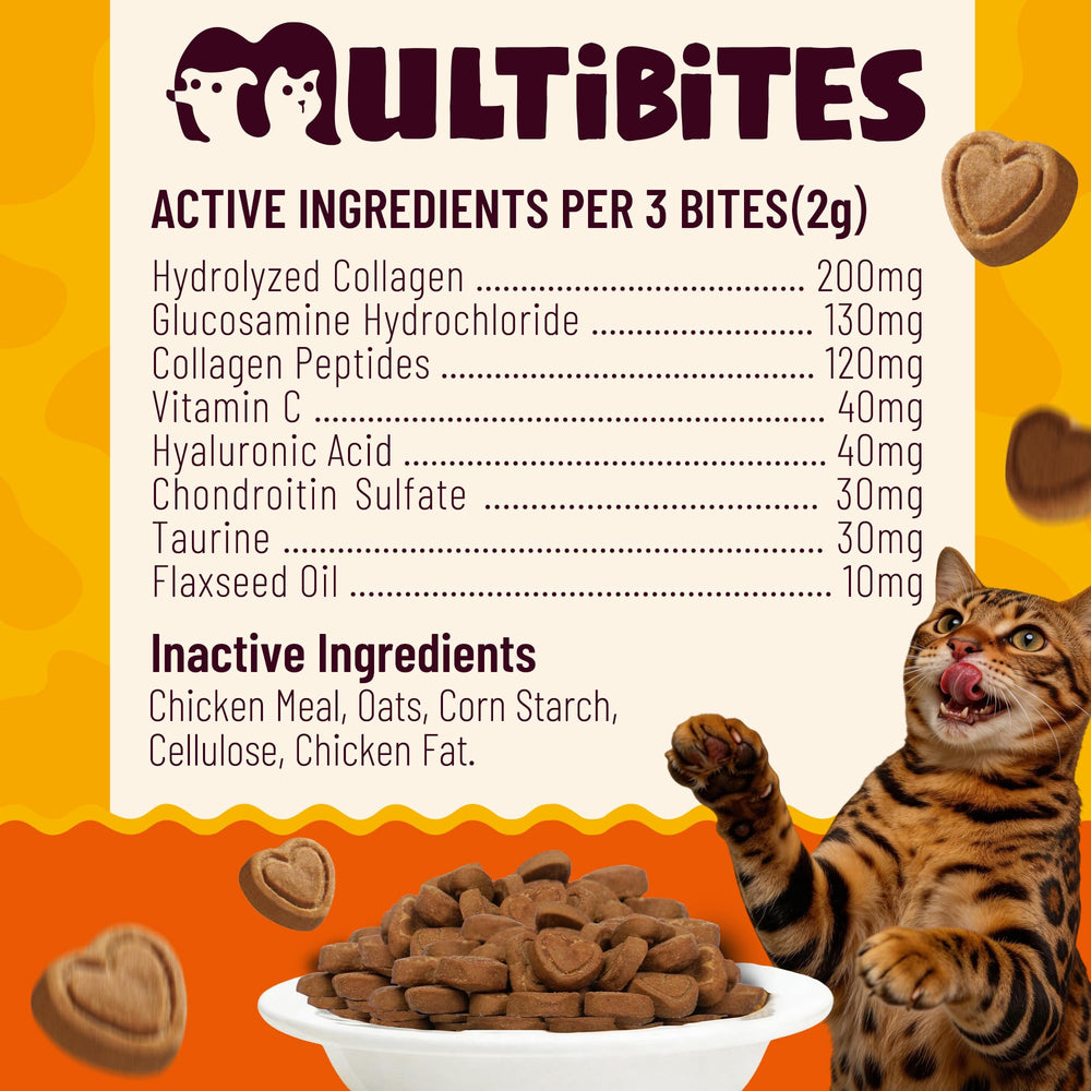 MULTIBITES étiquette nutrition mettant en avant ingrédients pour articulations