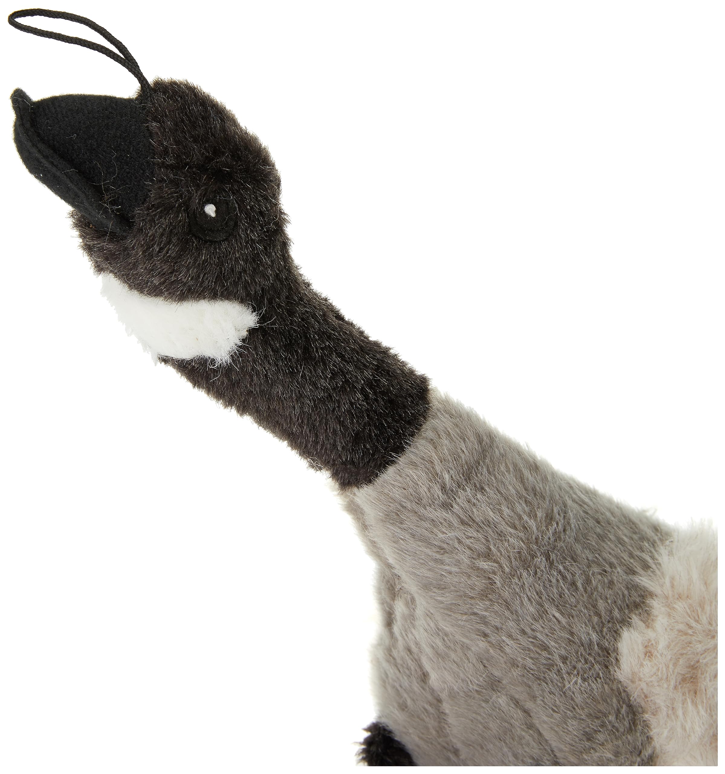 Multipet Canada Goose gros plan sur la texture en peluche, douceur pour câlins