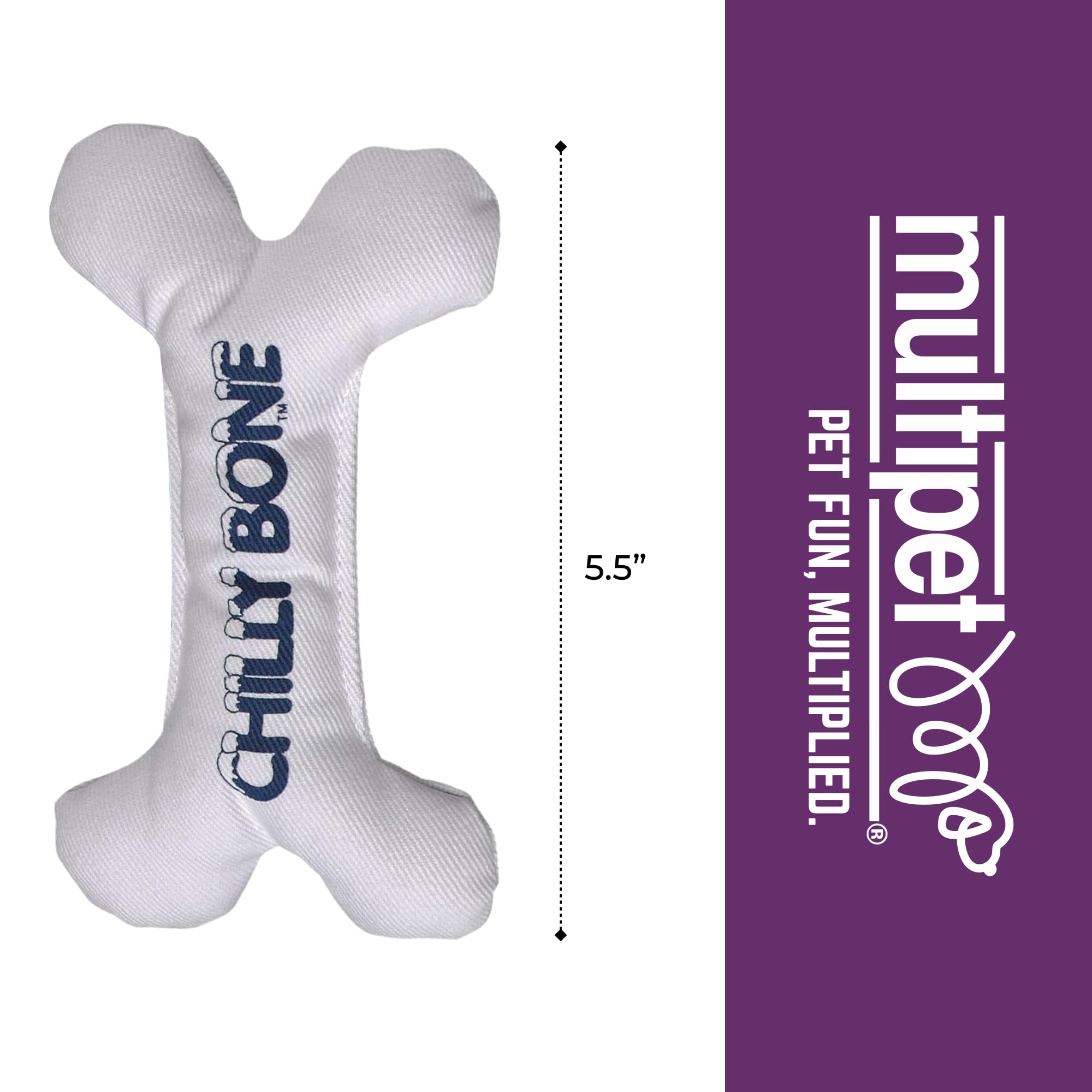 Multipet Chilly Bone chiot jouant dehors réduisant inconfort de dentition