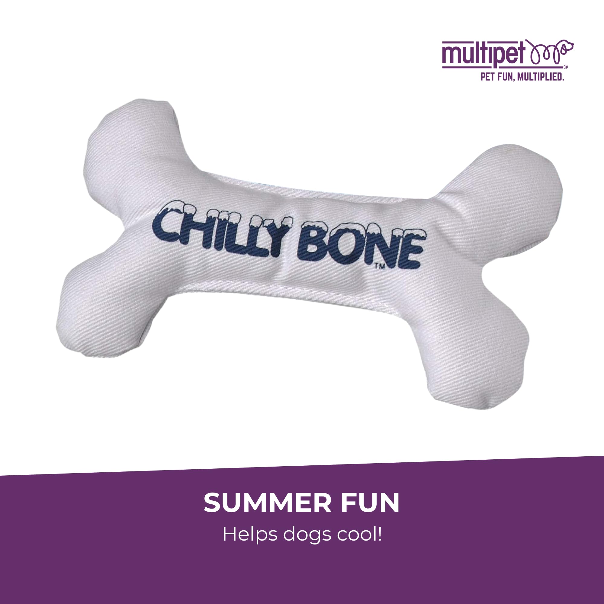 Multipet Chilly Bone étiquette vanille arôme subtil stimulant l'intérêt
