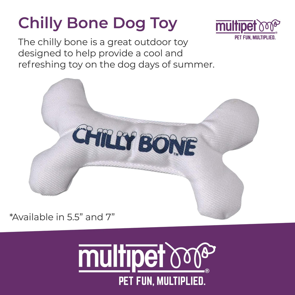 Multipet Chilly Bone gros plan toile résistante pour mastication