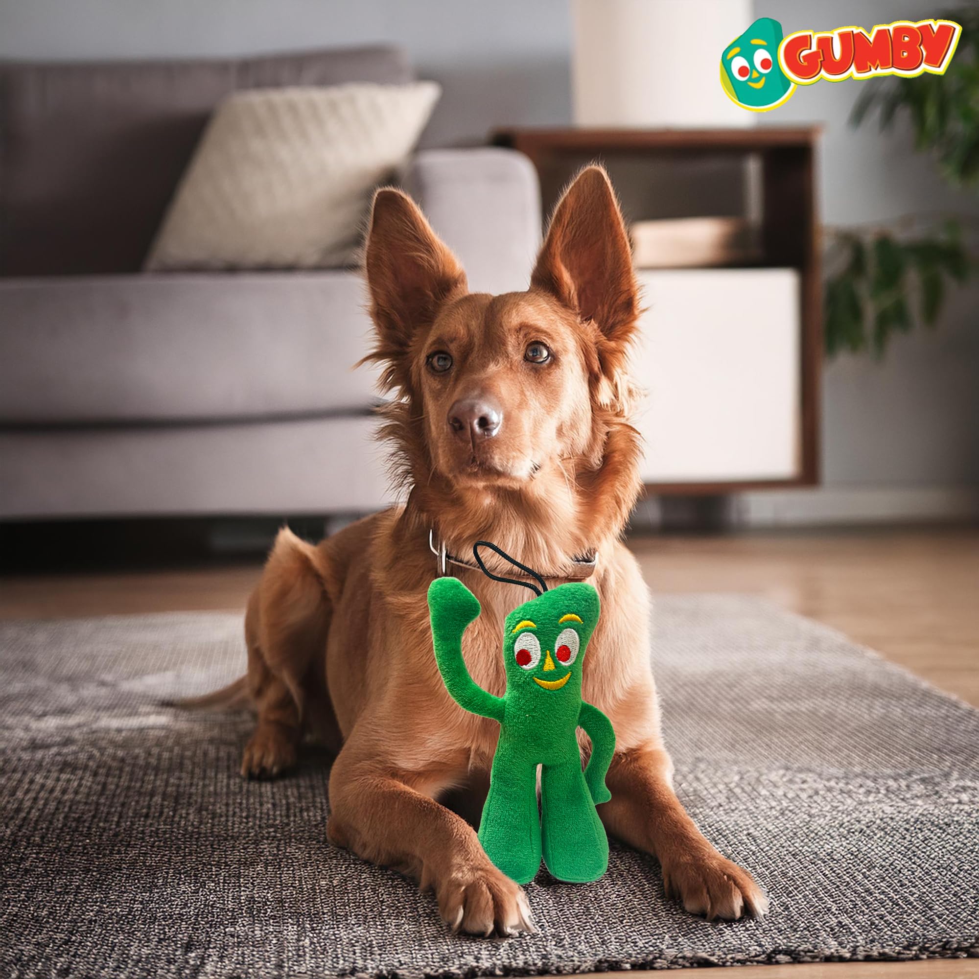 Multipet Gumby détail du couineur intérieur stimulant le jeu