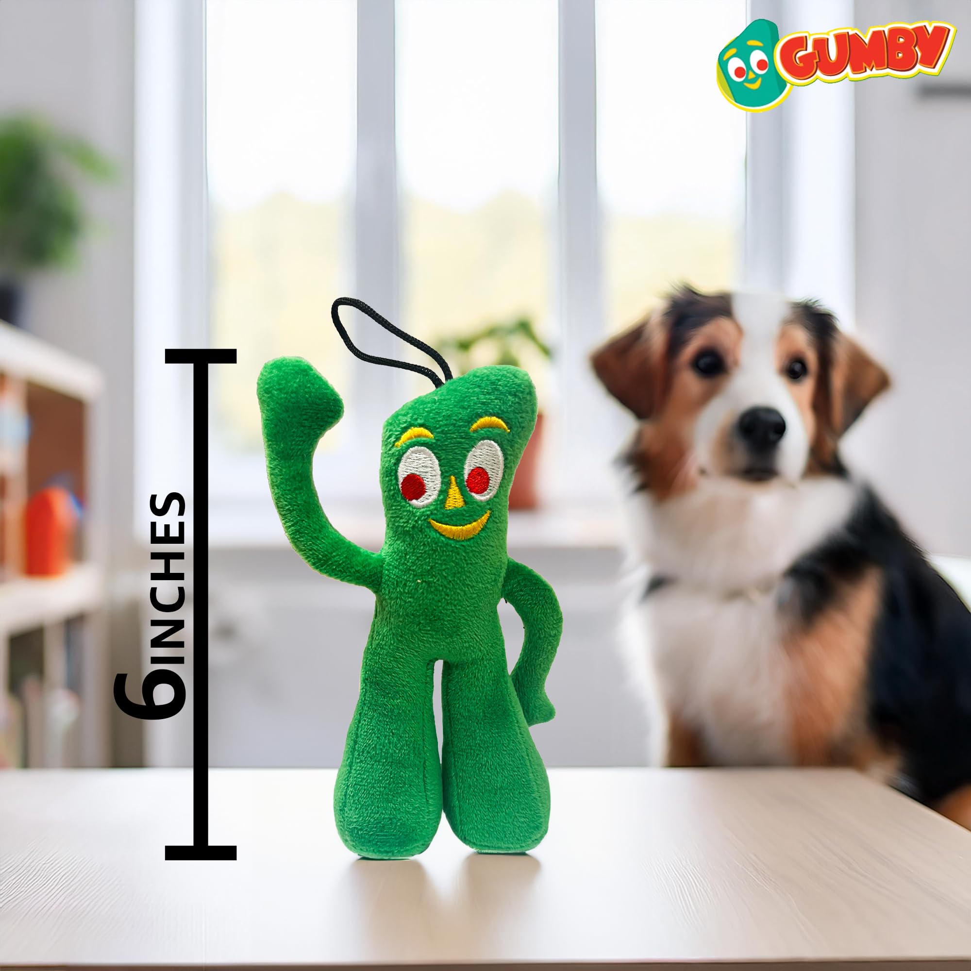 Multipet Gumby gros plan tissu pelucheux montrant douceur et confort