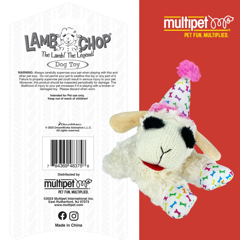 Multipet Lamb Chop gros plan peluche texture douce et confortable