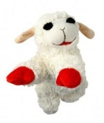 Multipet Lamb Chop visage pelucheux avec couineur pour attirer et divertir