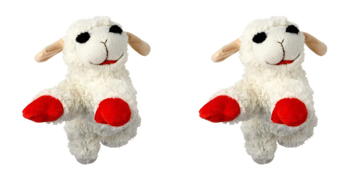 Multipet Lambchop peluche avant montre taille et attrait ludique pour jeu sécurisé