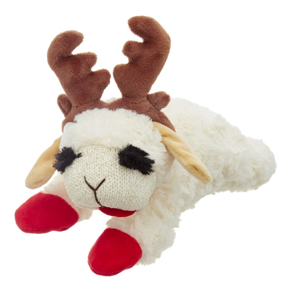 Multipet Lambchop vue de face montrant la peluche douce et attrayante