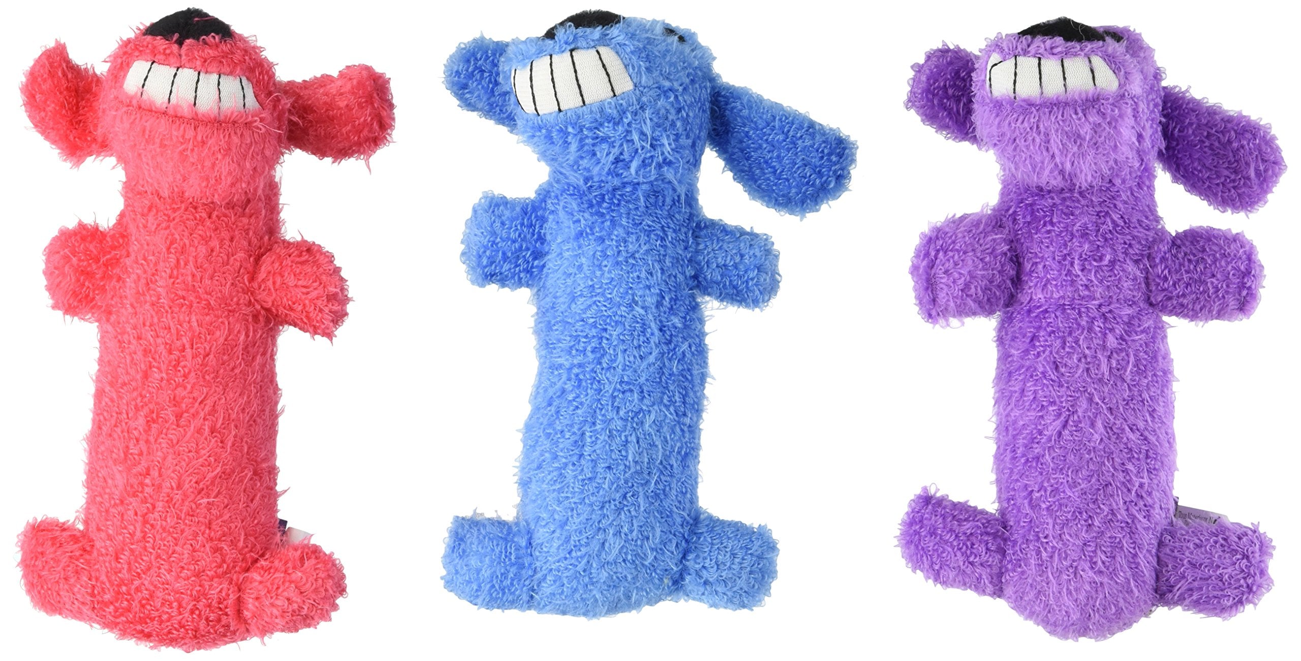 Multipet Mini Plush Loofa comparaison avec une main illustrant la taille compacte et l'ergonomie