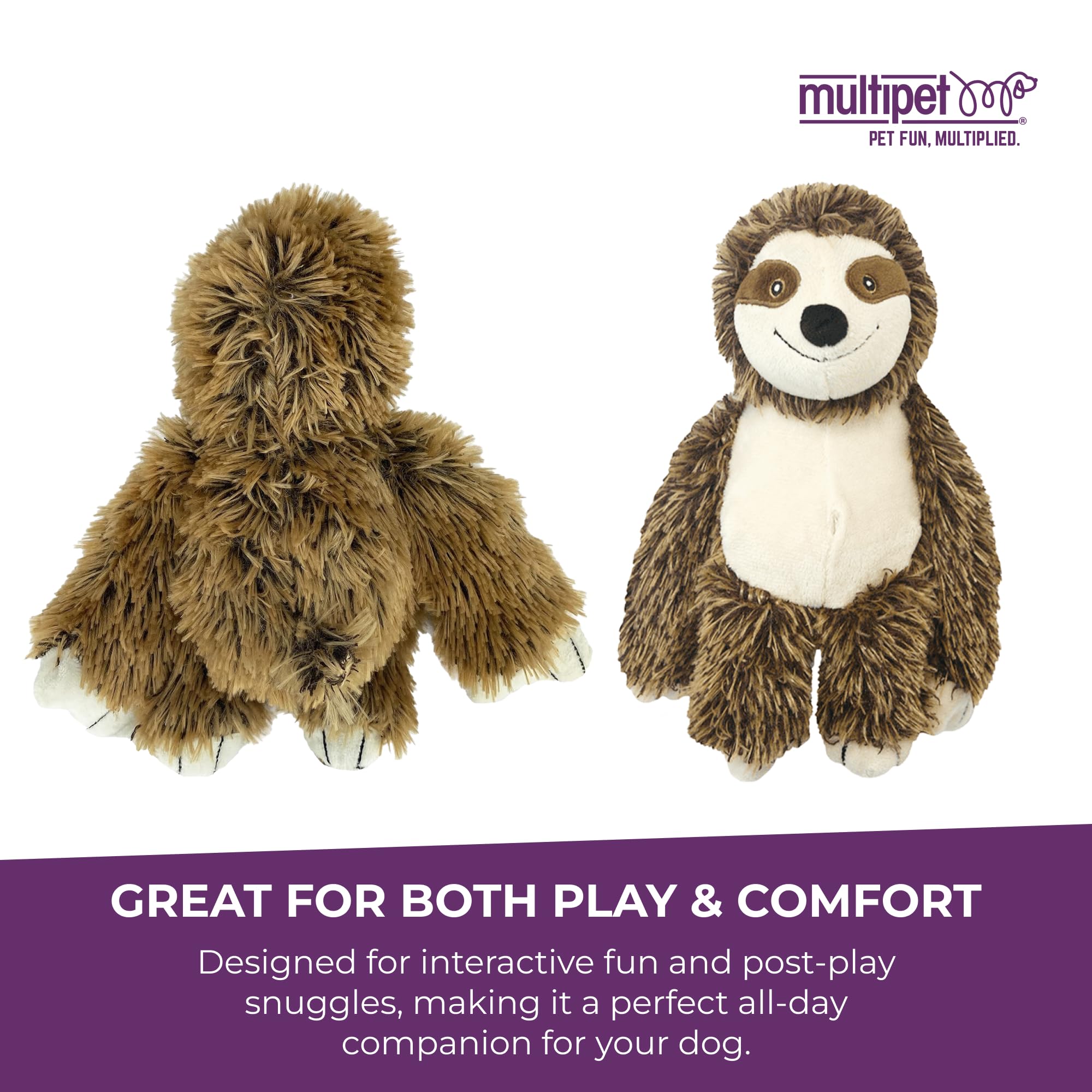 Multipet Sloth comparaison d'échelle 25 cm pour choisir la bonne taille