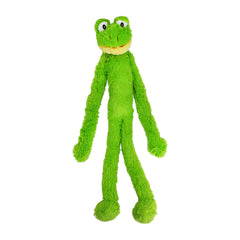 Multipet Swingin' Slevin Frog face avant montrant design grenouille et attrait visuel