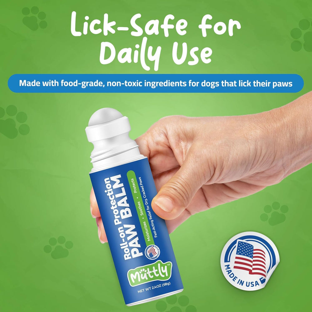 Muttly roll-on 2.4 oz à l'échelle d'une main pour perception taille