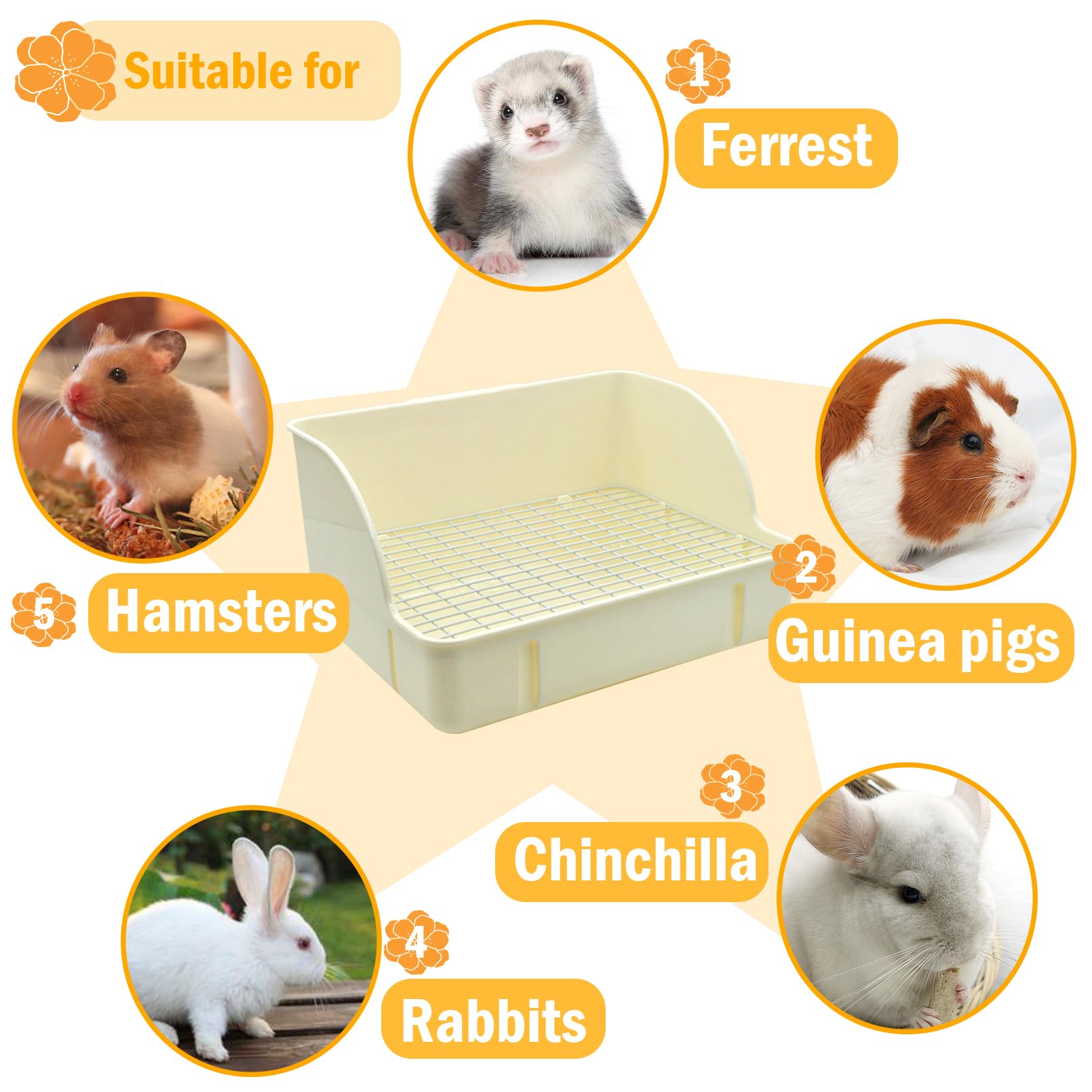 MUYG présentation des couleurs bleu rose blanc pour assortir la cage