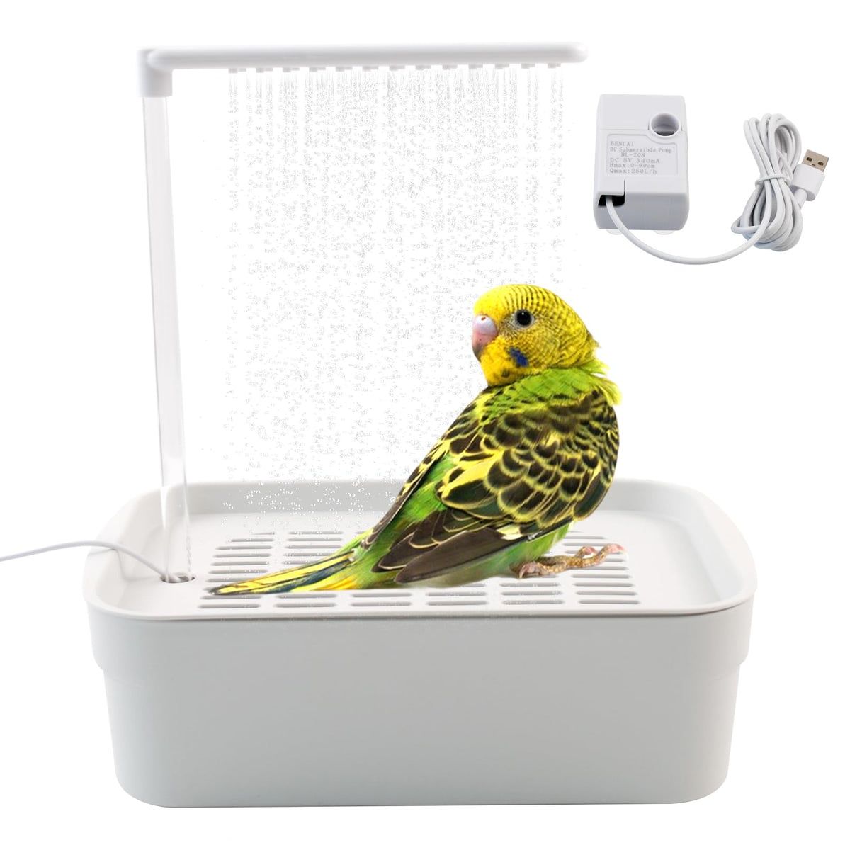 MUYG vue avant du bain électrique montrant la forme spacieuse et l'installation