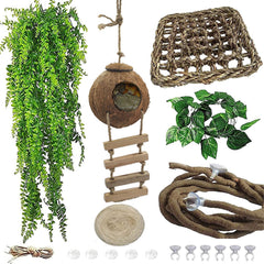 MUYG cabane coco frontale montrant cachette naturelle et confort