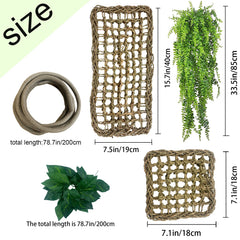 MUYG guirlande de feuilles longueur apportant cachettes naturelles