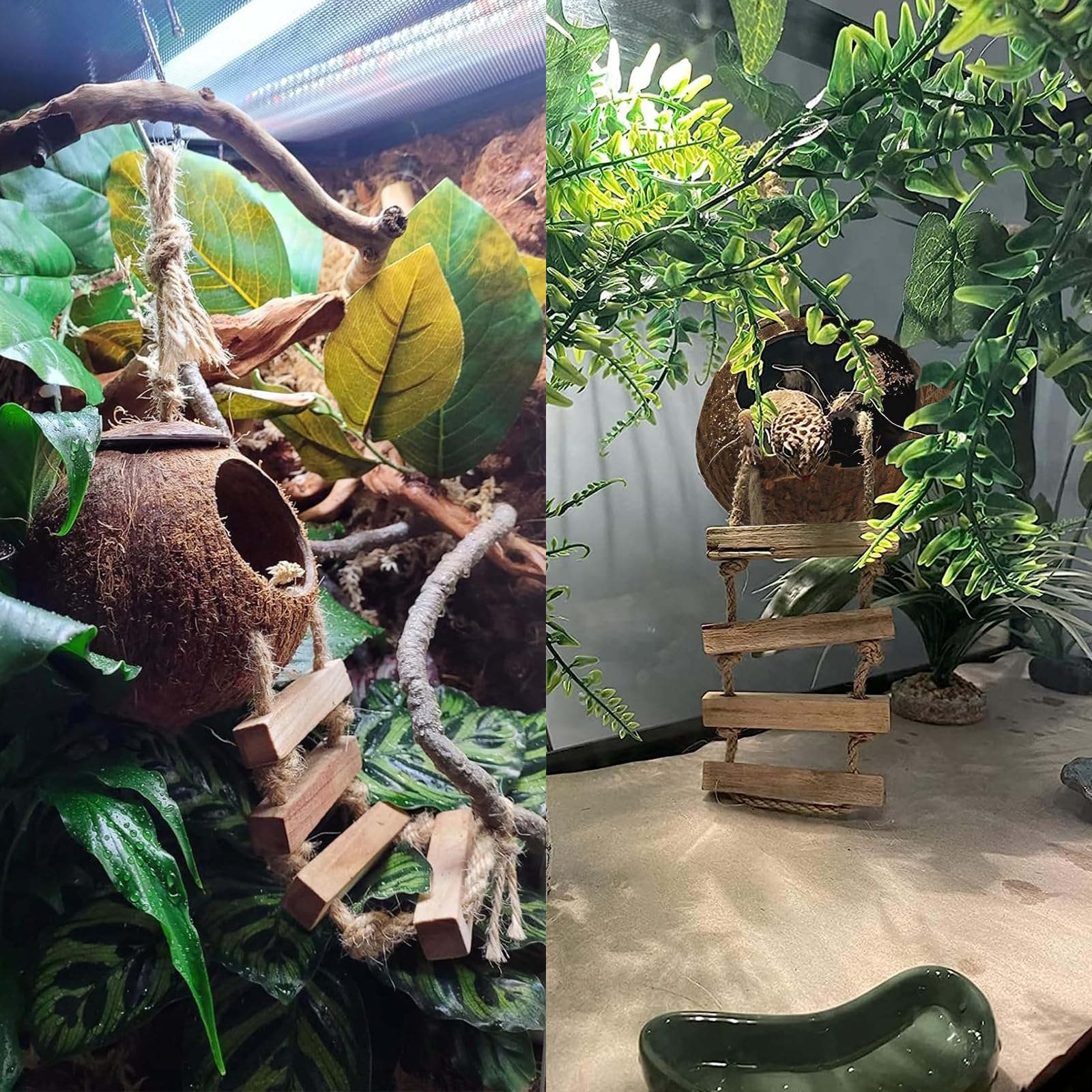MUYG guirlande de plantes flexible recréant un décor jungle stimulant