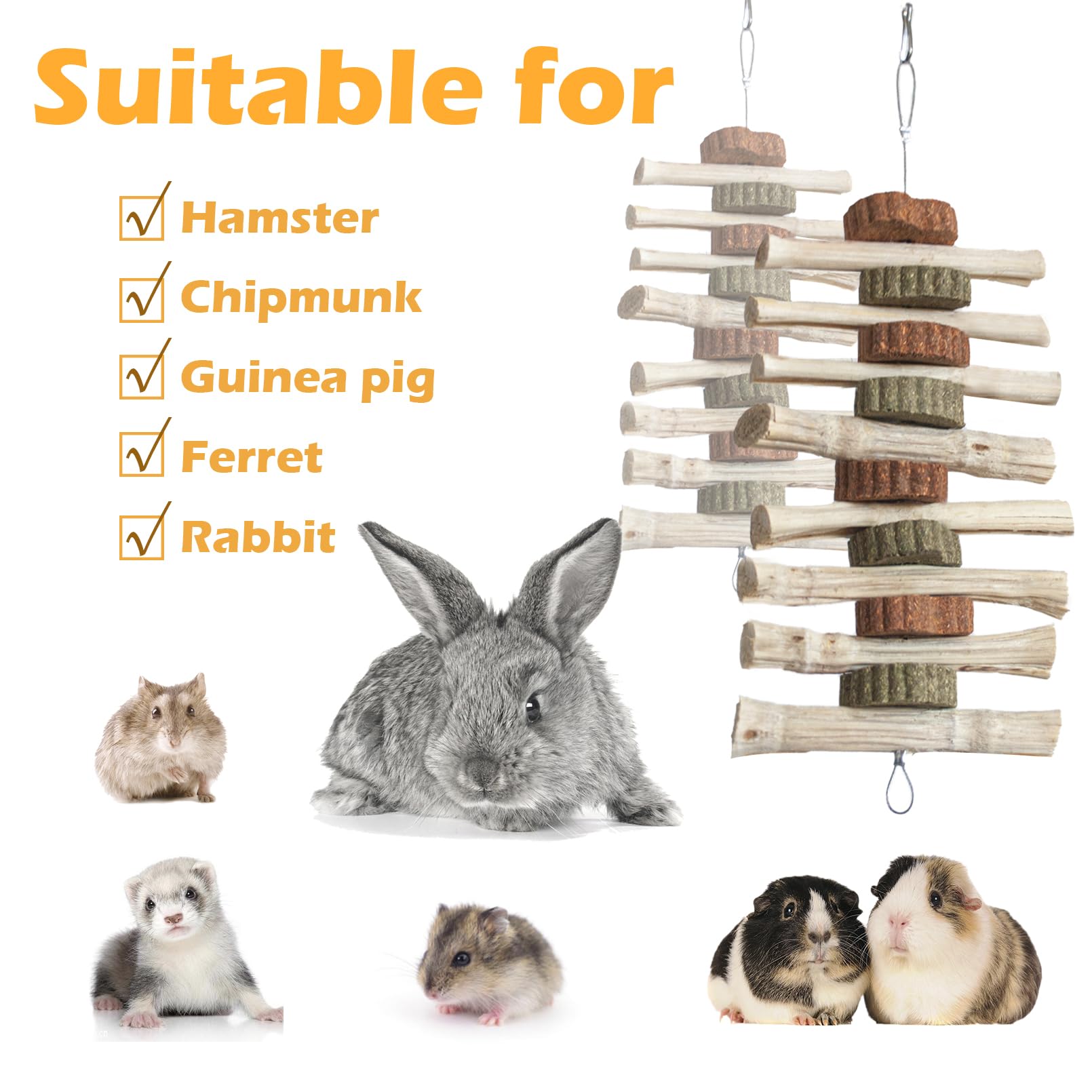 MUYG mise en scène habitat lapin rendant l’enclos plus ludique et moins monotone