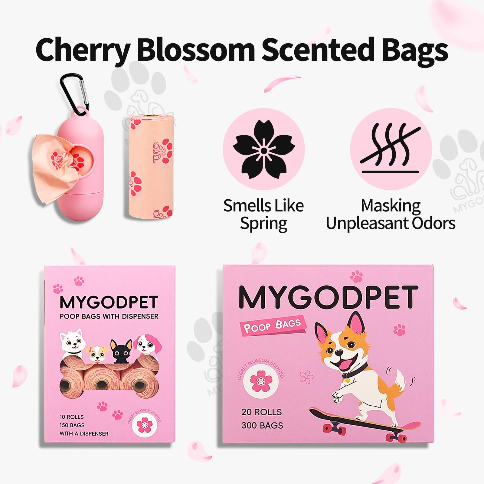 MYGODPET comparaison taille illustrant dimensions généreuses du sac