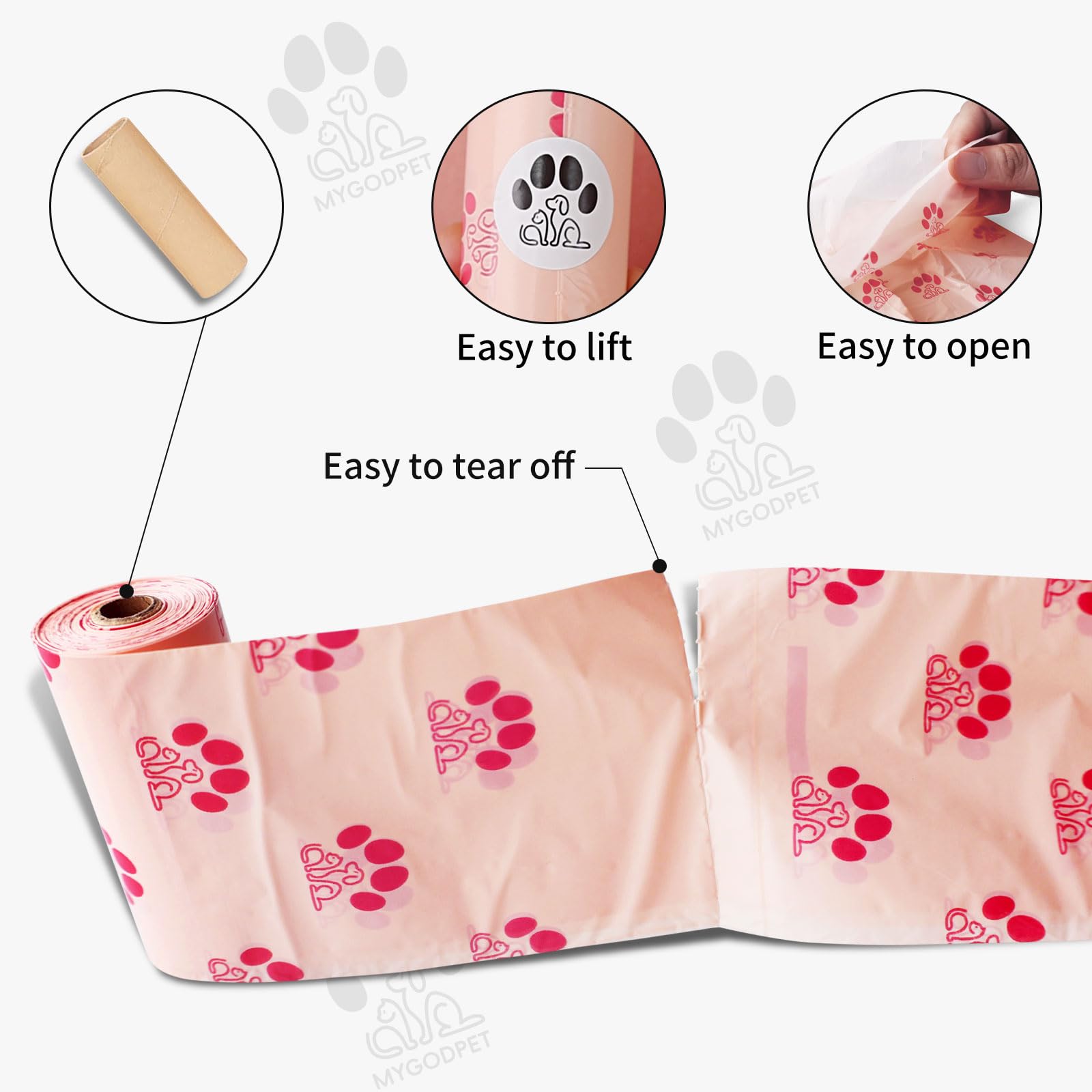 MYGODPET distributeur accroché à la laisse pour usage mains-libres