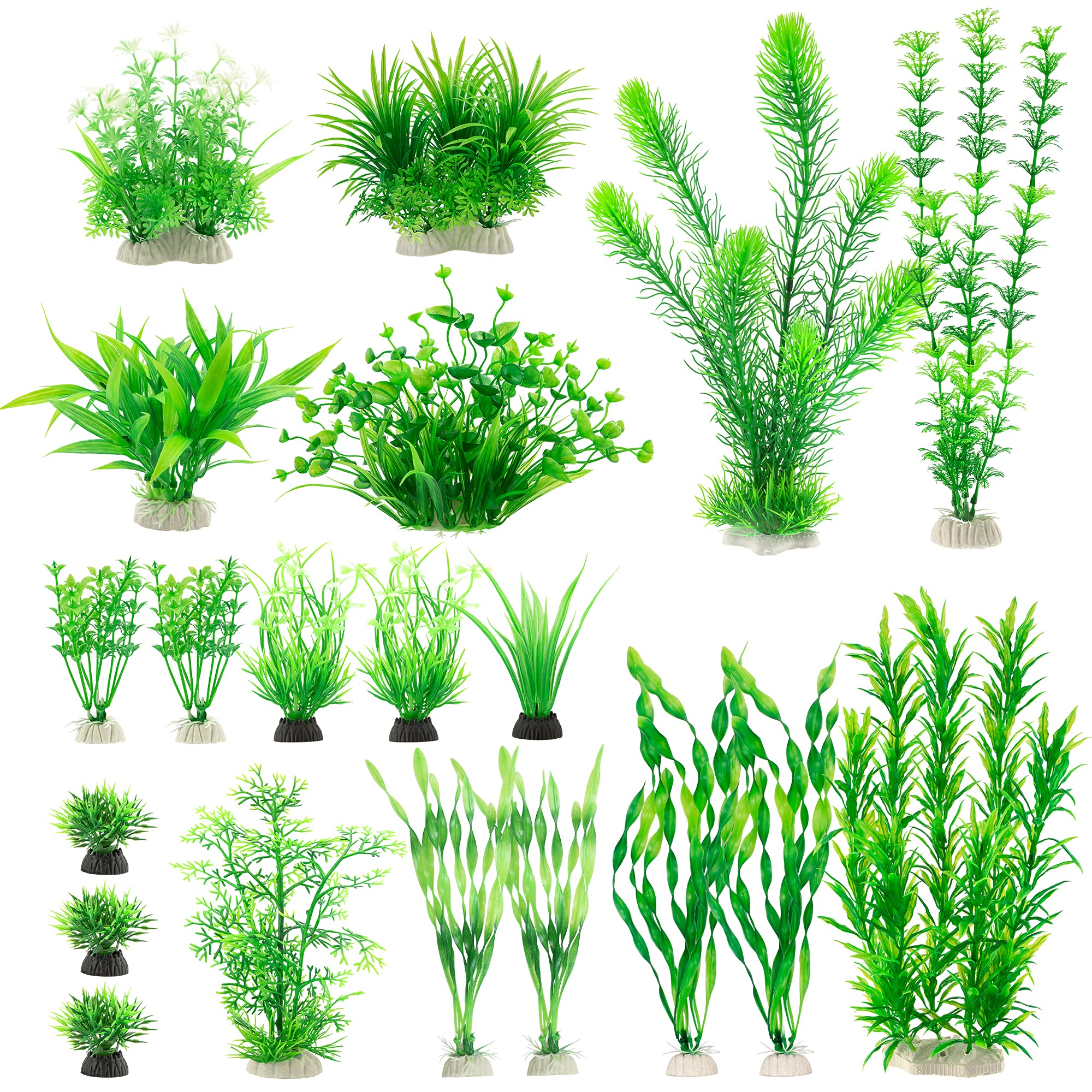 MyLifeUNIT ensemble 20 plantes vue avant pour décor naturel d'aquarium