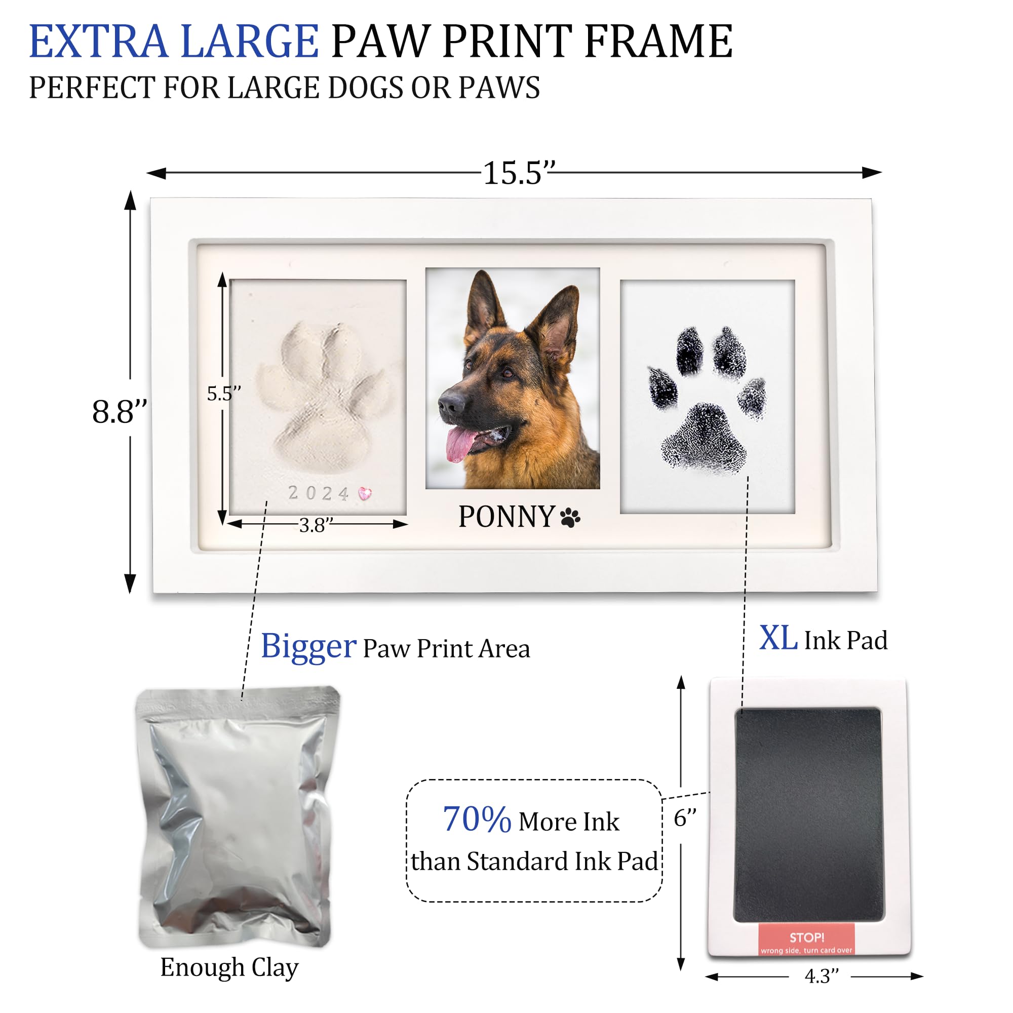 MYPAWLETS argile souple gros plan montrant texture et facilité d'empreinte