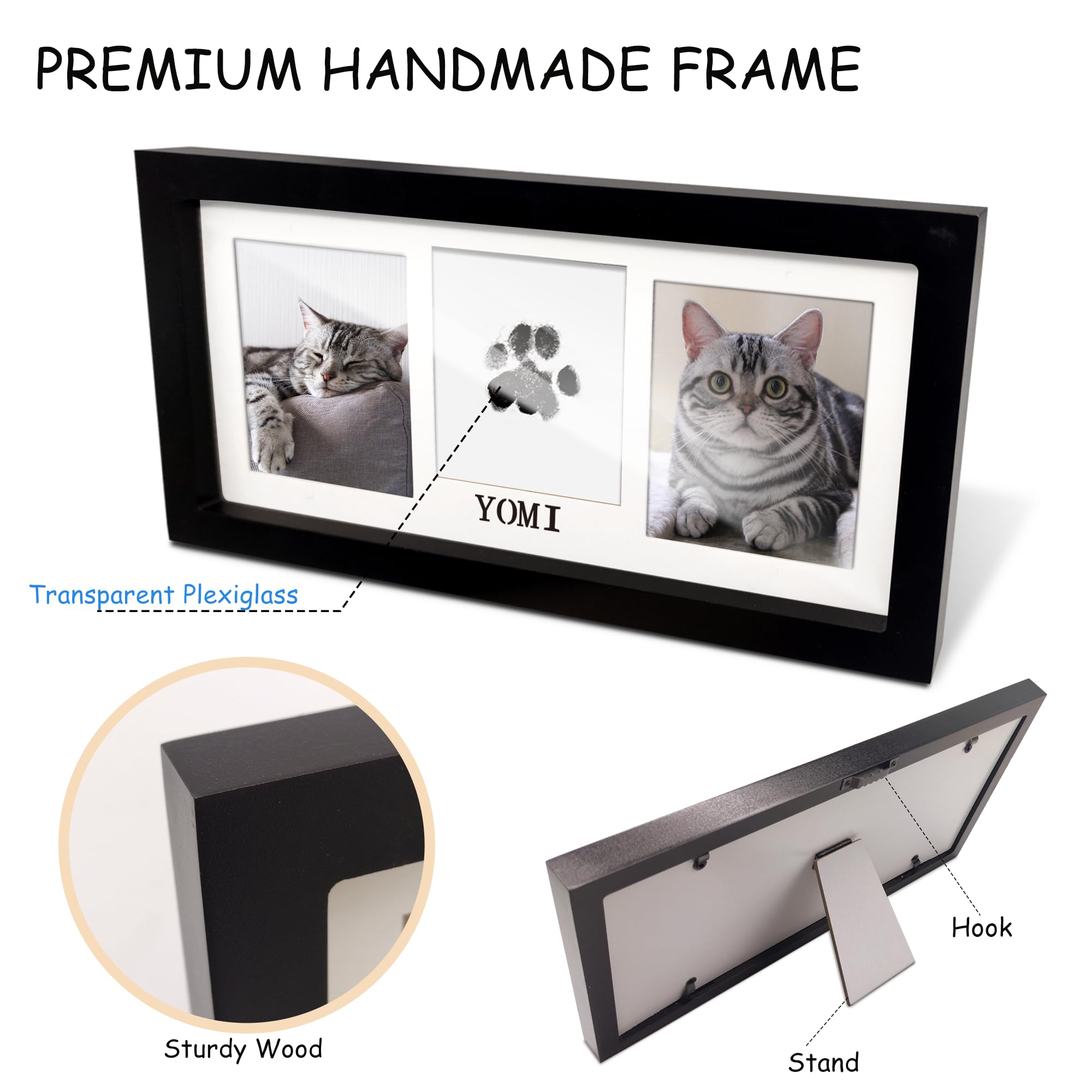 MYPAWLETS cadre accroché au mur, solution prête à suspendre pour exposition
