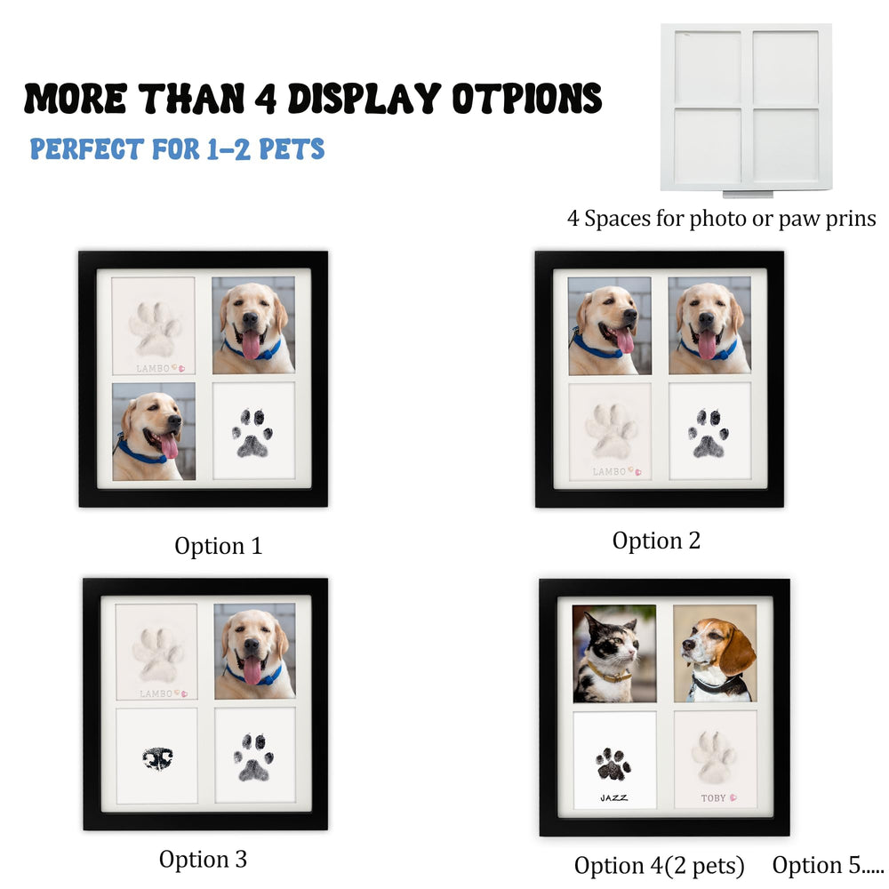 MYPAWLETS cadre exposé avec deux photos, mise en valeur du souvenir