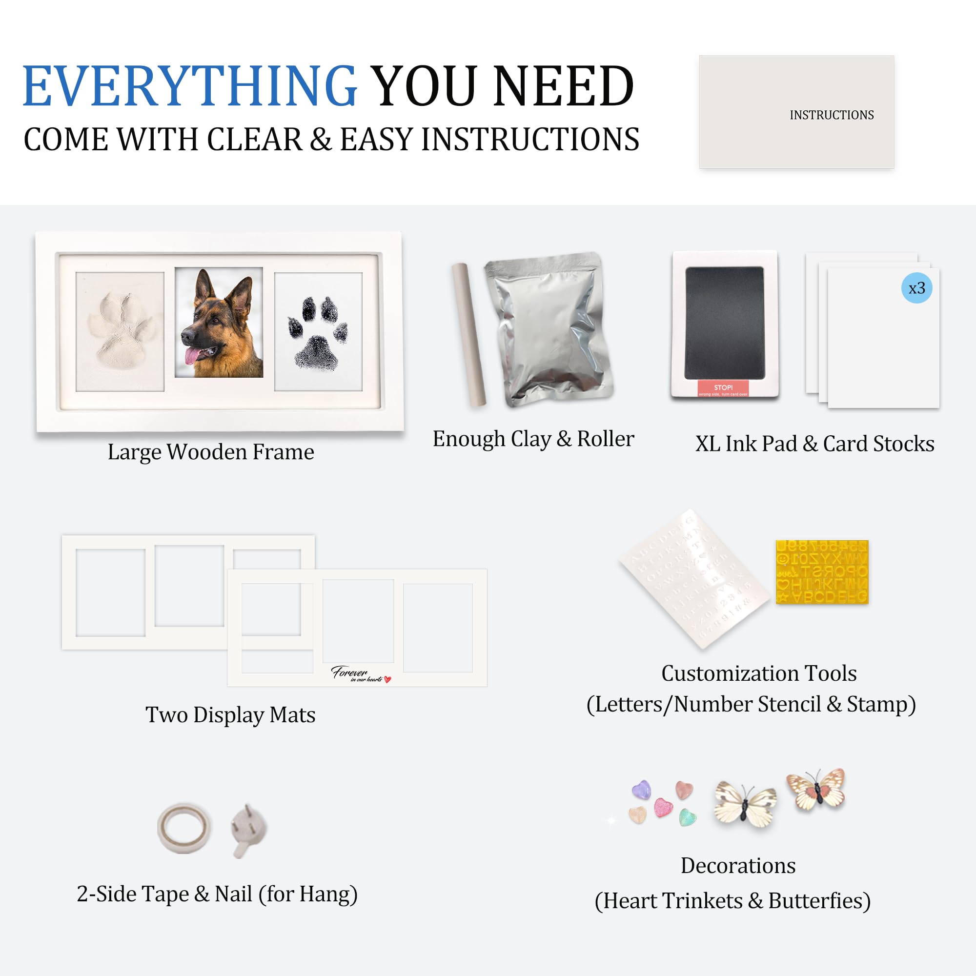 MYPAWLETS éléments de personnalisation montrant options pour cadeau unique